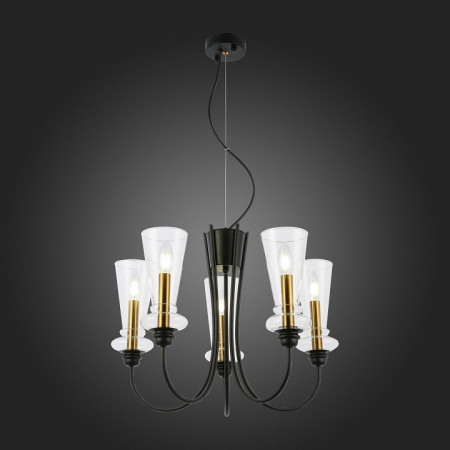 Открыть Подвесная люстра EVOLUCE Rammo SLE112403-05 Фото Подвесная люстра EVOLUCE Rammo SLE112403-05