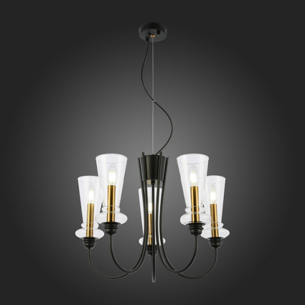 Открыть Подвесная люстра EVOLUCE Rammo SLE112403-05 Фото Подвесная люстра EVOLUCE Rammo SLE112403-05
