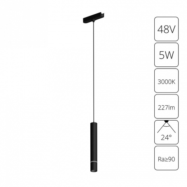 Фото Подвесной светильник Arte Lamp Rapid A1159PL-1BK