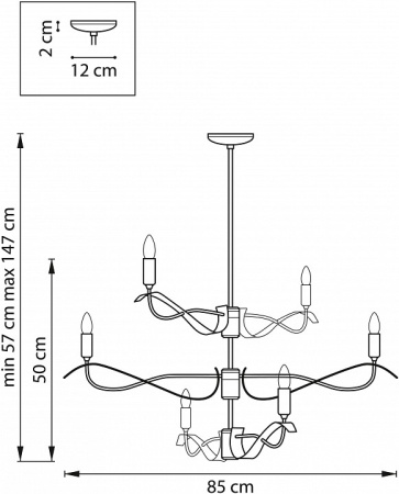 Фото Люстра на штанге Lightstar Ragno 733263
