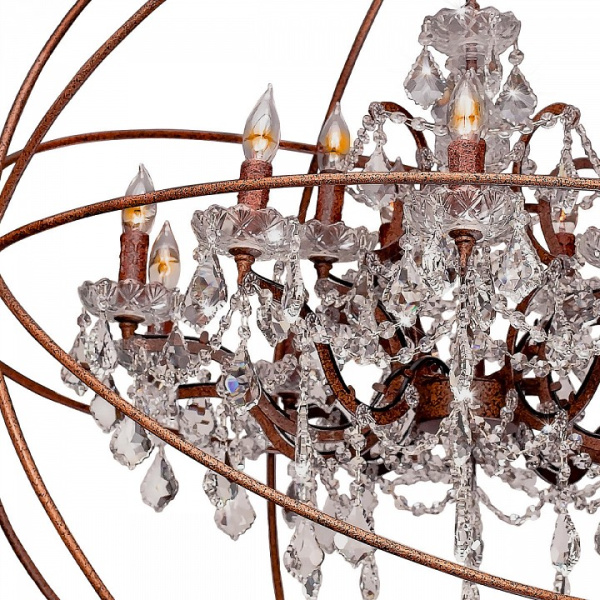 Фото Подвесная люстра Loft it Foucaults Orb Crystal LOFT1897/15