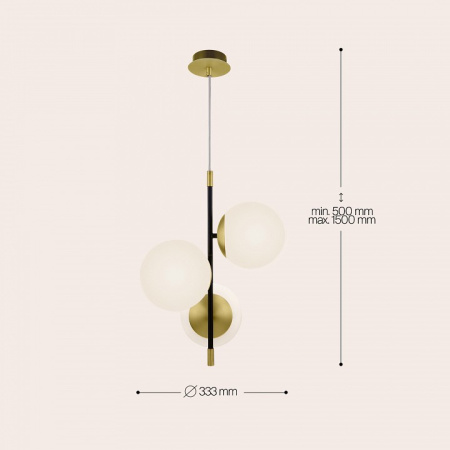 Фото Подвесная люстра Maytoni Nostalgia MOD048PL-03G