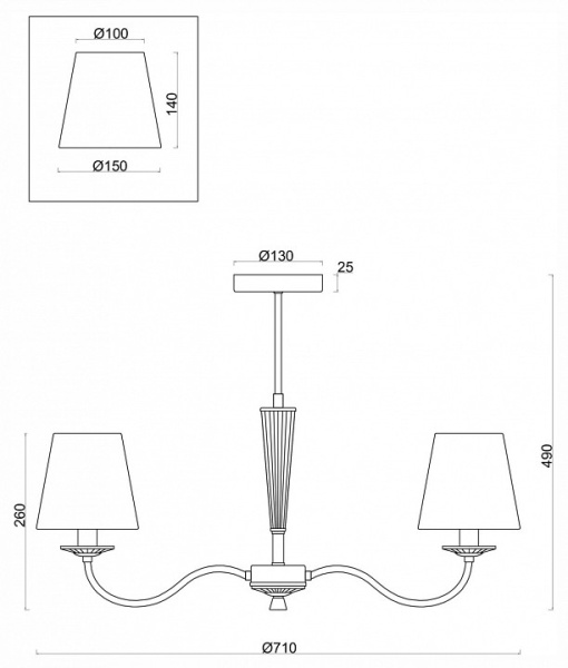 Фото Люстра на штанге Freya Osborn FR2027PL-03N