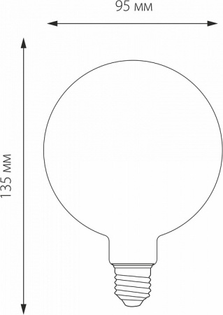Фото Лампа светодиодная Elektrostandard G95 F E27 6Вт 3300K a048264