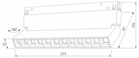 Фото Накладной светильник Elektrostandard Slim Magnetic a067370