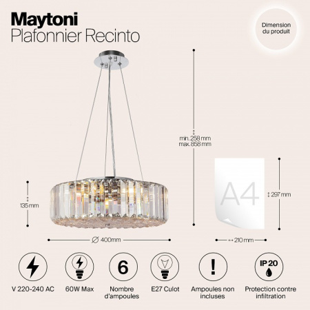 Фото Подвесной светильник Maytoni Recinto MOD080CL-06CH