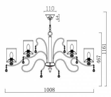 Фото Подвесная люстра Freya Faust FR2300-PL-12-BZ