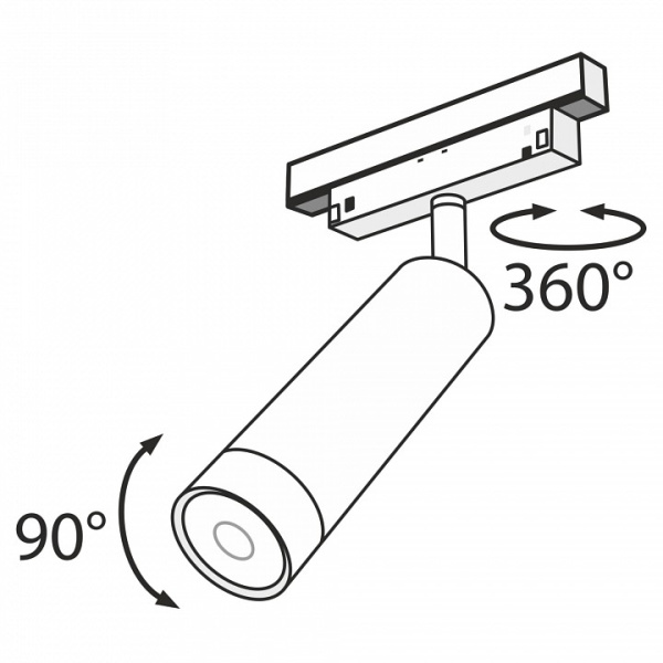 Фото Светильник на штанге Maytoni Focus LED TR019-2-7W3K-B