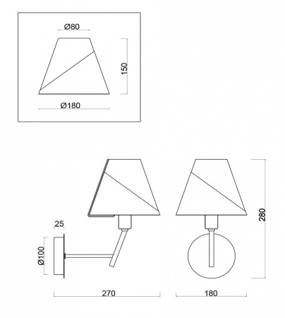 Фото Бра Freya Vanessa FR5084WL-01G