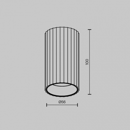 Фото Накладной светильник Maytoni Calipso C106CL-01-GU10-B