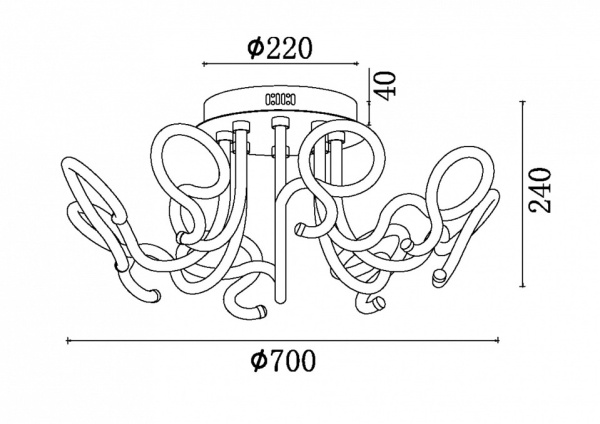 Фото Потолочная люстра Freya Timeless FR6045CL-L96CH