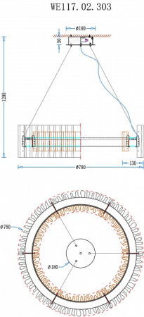 Фото Подвесной светильник Wertmark Patricia WE117.02.303