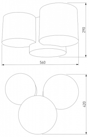 Фото Потолочная люстра TK Lighting Mona 6591 Mona Nature