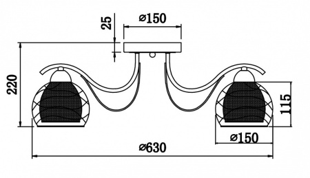 Фото Потолочная люстра Freya Nikki FR5052-CL-06-W