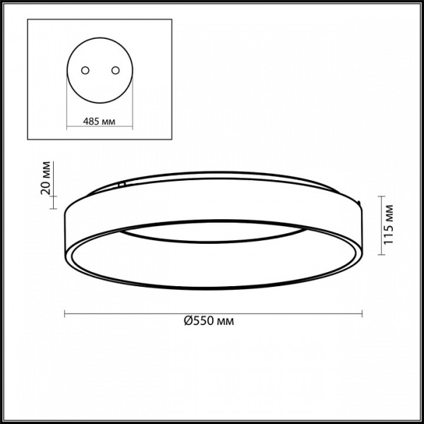 Фото Накладной светильник Odeon Light Sole 4062/50CL