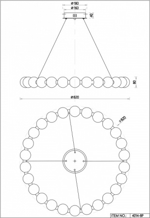 Фото Подвесная люстра Favourite Gubbare 4014-8P