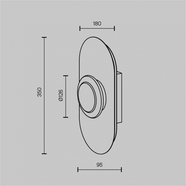 Фото Накладной светильник Maytoni Pharao MOD361WL-L20BS3K