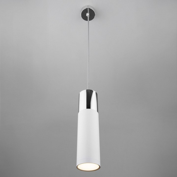 Фото Подвесной светильник Eurosvet Double Topper 50135/1 LED хром/белый