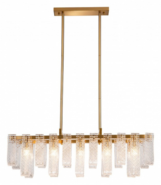 Открыть Люстра на штанге Indigo Brina 12027/10PL Brass Фото Люстра на штанге Indigo Brina 12027/10PL Brass