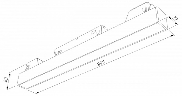 Фото Встраиваемый светильник Elektrostandard Slim Magnetic a067375