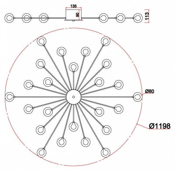 Фото Потолочная люстра Freya Celebrity FR5242CL-24B1