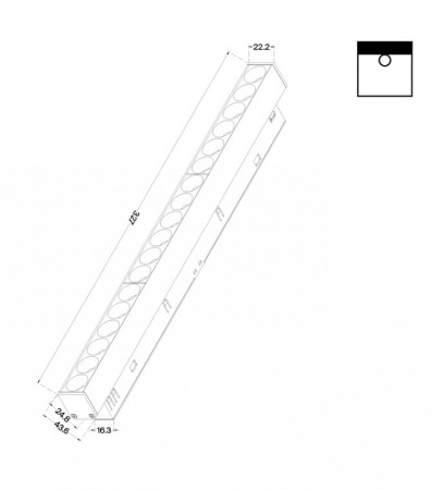 Фото Встраиваемый светильник Maytoni Points TR031-2-18W4K-B