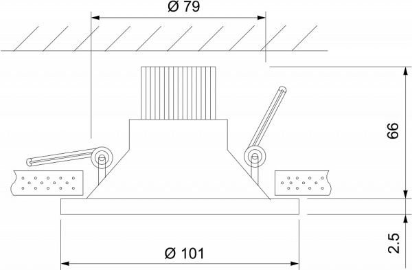 Фото Встраиваемый светильник Elektrostandard Nulla a063972