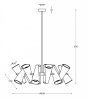Фото Люстра на штанге Maytoni Giro MOD095PL-14W