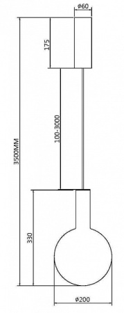 Фото Подвесной светильник Maytoni Nebula MOD182PL-L4CG3K