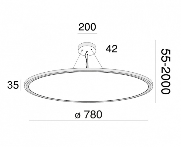 Фото Подвесной светильник Maytoni Cosmos MOD057PL-L78W4K