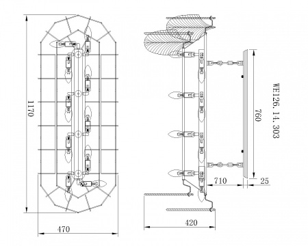 Фото Потолочная люстра Wertmark Arctioma WE126.14.303