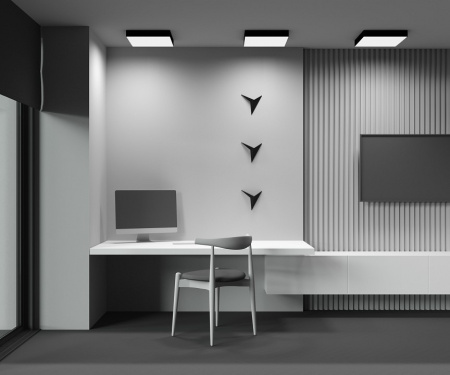 Фото Накладной светильник Maytoni Zon C032CL-45W3K-SQ-B