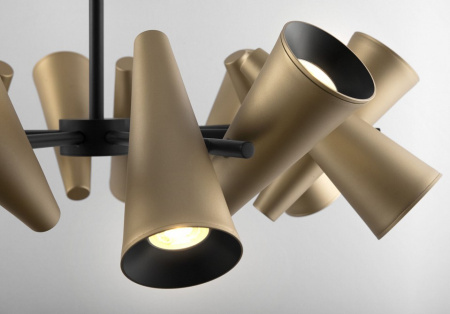 Фото Люстра на штанге Maytoni Giro MOD095PL-14BS