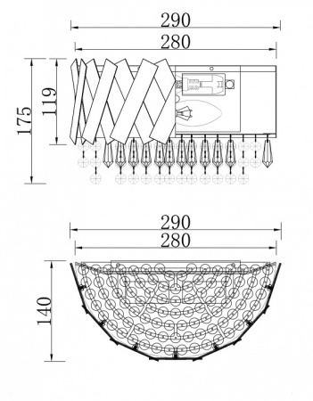 Фото Бра Maytoni Artistico MOD017WL-02BS