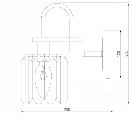 Открыть Бра Eurosvet Tenia 70090/1 черный Фото Бра Eurosvet Tenia 70090/1 черный