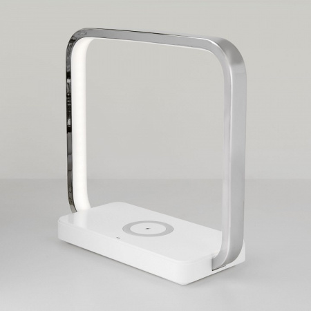 Фото Настольная лампа офисная Eurosvet Frame 80502/1 хром