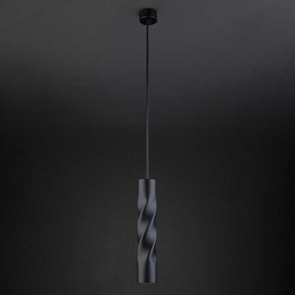 Открыть Подвесной светильник Eurosvet Scroll 50136/1 LED черный Фото Подвесной светильник Eurosvet Scroll 50136/1 LED черный