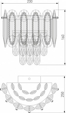 Открыть Накладной светильник Bogate's Chaleur 422/1 Фото Накладной светильник Bogate's Chaleur 422/1
