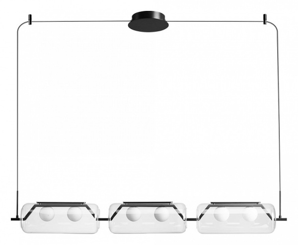 Открыть Подвесной светильник Arte Lamp Geneva A2341SP-6BK Фото Подвесной светильник Arte Lamp Geneva A2341SP-6BK