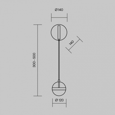 Фото Бра Maytoni Area MOD295WL-L12BBS3K