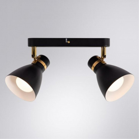 Открыть Спот Arte Lamp Fafnir A5047PL-2BK Фото Спот Arte Lamp Fafnir A5047PL-2BK