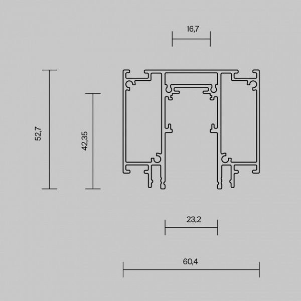 Фото Трек встраиваемый Maytoni Busbar trunkings Exility TRX034D-422B
