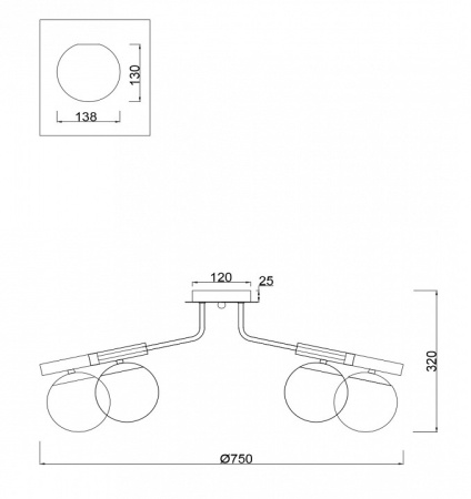 Фото Потолочная люстра Freya Paolina FR5011CL-08B