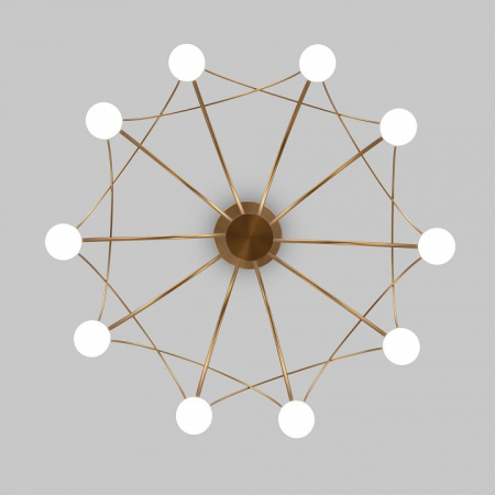 Фото Люстра на штанге Eurosvet Ragno 90030/10 LED золото