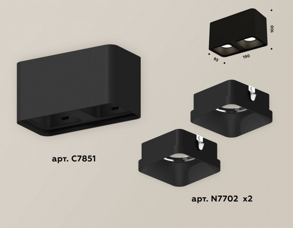 Открыть Накладной светильник Ambrella Light XS XS7851002 Фото Накладной светильник Ambrella Light XS XS7851002