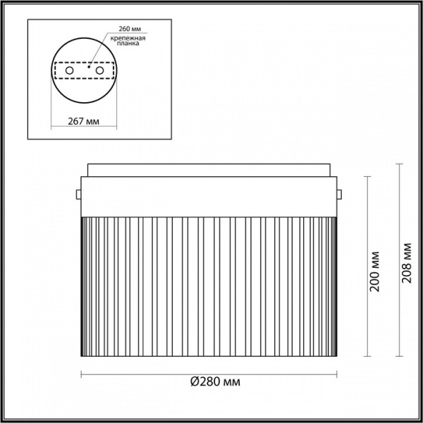 Фото Накладной светильник Odeon Light Pillari 5047/24LC
