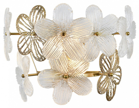 Открыть Накладной светильник Indigo Fiori 12049/2W Brass Фото Накладной светильник Indigo Fiori 12049/2W Brass