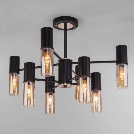 Фото Люстра на штанге Eurosvet Tesoro 70125/8 черный