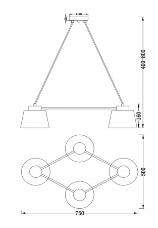 Фото Подвесная люстра Freya Barbara FR5004PL-04CH