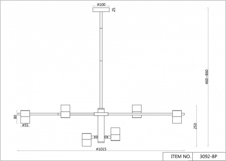 Фото Люстра на штанге F-promo Chart 3092-8P